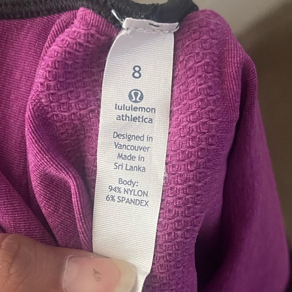 Lululemon In The Flow Tank Heathered Regal Plum Size 8 - Picture 5 of 6